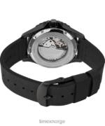 klokker | Timex navi xl automatisk 41mm lærremsklokke menn B84BR35 rustfritt stål/svart - Image 4