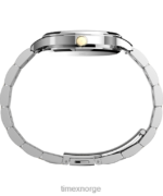 klokker | Timex peyton 36 mm armbåndsur i rustfritt stål kvinner B84BR358 sølv-tone/to-tone - Image 2