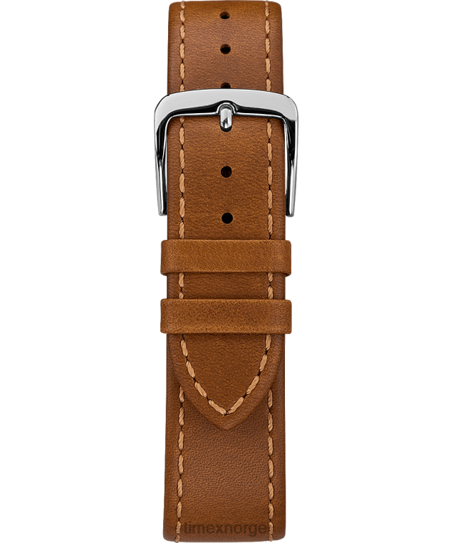 klokker | Timex southview 41mm lærreim klokke menn B84BR285 krom/brun/blå - Image 3