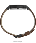klokker | Timex standard 40 mm lærremsklokke menn B84BR202 svart brun - Image 2