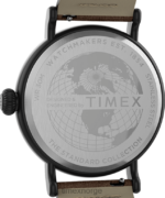 klokker | Timex standard 40 mm lærremsklokke menn B84BR202 svart brun - Image 4