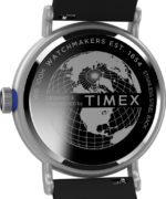 klokker | Timex standard dykker 43 mm miljøvennlig klokke i harpiksrem menn B84BR99 sølv-tone/sort/annet - Image 4