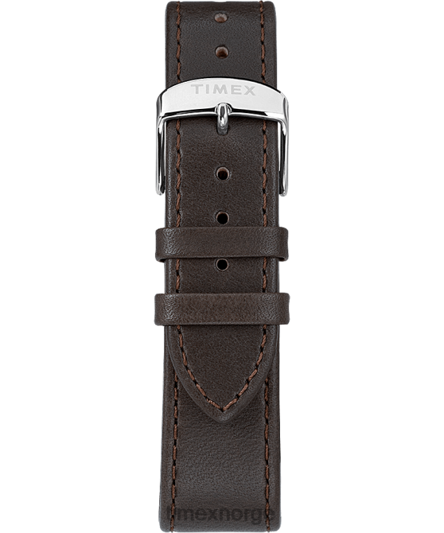 klokker | Timex standard kronograf 41mm lærremsklokke menn B84BR90 sølv-tone/brun/krem - Image 3