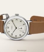 klokker | Timex standard mindre 40 mm epleskinn-reimklokke menn B84BR183 sølv-tone/brun/champagne - Image 2
