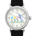 klokker | Timex standard x peanøtter med snoopy gratulerer med dagen 40 mm lærremsklokke menn B84BR204 sølv-tone/sort/hvit