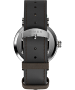 klokker | Timex standard x peanøtter med snoopy vinterklokke med 40 mm lærreim menn B84BR197 sølv-tone/brun/blå - Image 3