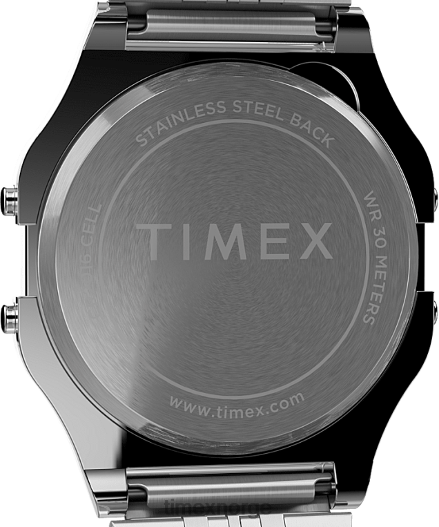 klokker | Timex t80 34mm armbåndsur i rustfritt stål menn B84BR156 grønn/rustfritt stål - Image 4