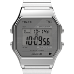 klokker | Timex t80 34mm rustfritt stål ekspansjonsbåndklokke menn B84BR166 sølv-tone