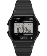 klokker | Timex t80 34mm rustfritt stål ekspansjonsbåndklokke menn B84BR171 svart