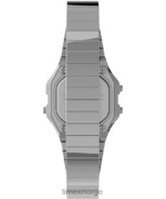 klokker | Timex t80 mini 27mm rustfritt stål ekspansjonsbåndklokke kvinner B84BR346 sølvfarget/rustfritt stål - Image 3