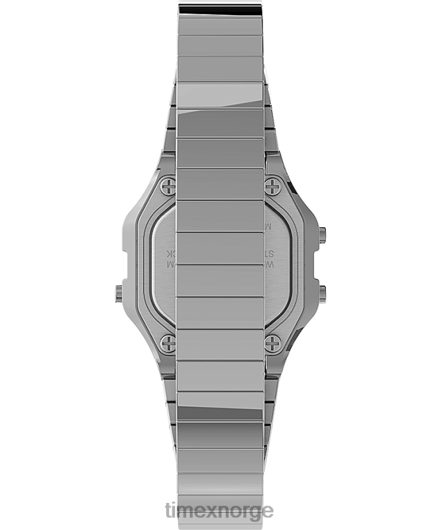 klokker | Timex t80 mini 27mm rustfritt stål ekspansjonsbåndklokke kvinner B84BR346 sølvfarget/rustfritt stål - Image 3