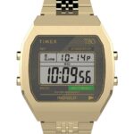 klokker | Timex t80 stål 36 mm armbåndsur i rustfritt stål menn B84BR153 gull-tone