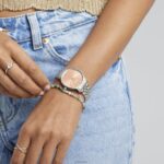 klokker | Timex transcendere 34 mm armbåndsur i rustfritt stål kvinner B84BR322 sølv-tone/rustfritt-stål/rosa - Image 2