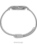 klokker | Timex transcendere himmelsk 31 mm armbåndsur i rustfritt stål kvinner B84BR383 sølv-tone/lilla - Image 2