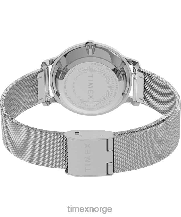 klokker | Timex transcendere himmelsk 31 mm armbåndsur i rustfritt stål kvinner B84BR383 sølv-tone/lilla - Image 5