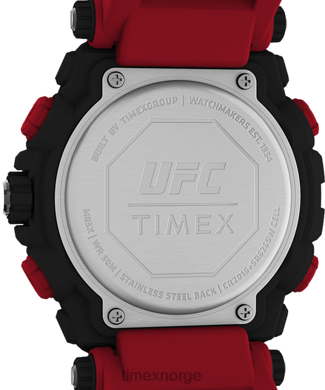 klokker | Timex ufc impact 50 mm resin rem klokke menn B84BR246 svart, rød - Image 4