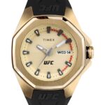 klokker | Timex ufc pro 44mm silikonremsklokke menn B84BR272 gull-tone/svart