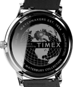 klokker | Timex waterbury classic day/date 40mm lærremsklokke menn B84BR229 rustfritt stål/svart/hvit - Image 4