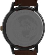 klokker | Timex waterbury classic day/date 40mm lærremsklokke menn B84BR230 gunmetal/brun/blå - Image 4