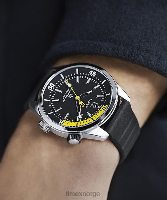 klokker | Timex waterbury dykkeklokke 41mm syntetisk gummirem menn B84BR115 rustfritt stål/svart - Image 2