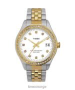 klokker | Timex waterbury tradisjonell 34 mm armbåndsur i rustfritt stål kvinner B84BR369 to-tone/sølv-tone