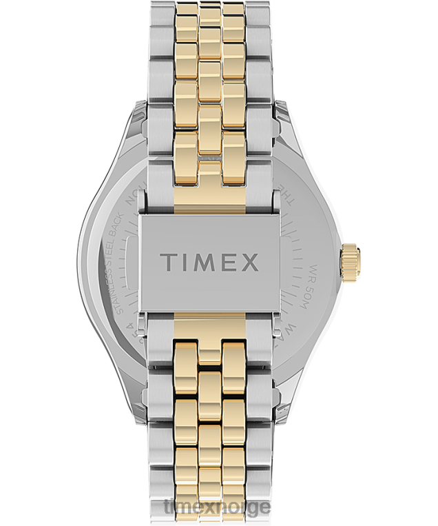 klokker | Timex waterbury tradisjonell 34 mm armbåndsur i rustfritt stål kvinner B84BR369 to-tone/sølv-tone - Image 3