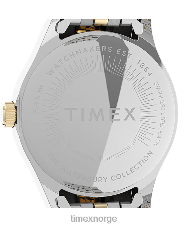 klokker | Timex waterbury tradisjonell 34 mm armbåndsur i rustfritt stål kvinner B84BR369 to-tone/sølv-tone - Image 4