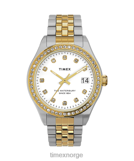 klokker | Timex waterbury tradisjonell 34 mm armbåndsur i rustfritt stål kvinner B84BR369 to-tone/sølv-tone