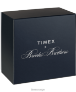 klokker | Timex x brooks brothers marlin automatisk 38mm lærreim og stoffremsett menn B84BR174 rustfritt stål/svart/kremfarget - Image 8