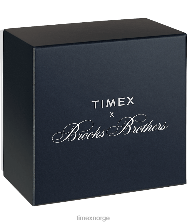 klokker | Timex x brooks brothers marlin automatisk 38mm lærreim og stoffremsett menn B84BR174 rustfritt stål/svart/kremfarget - Image 8