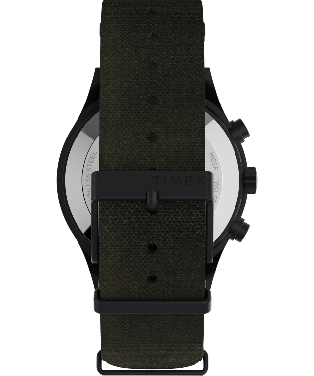 klokker | Timex x todd snyder mk1 42mm stoffremseklokke menn B84BR15 svart/grønn - Image 3