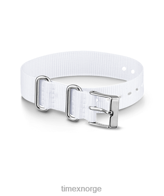 stropper_timex_16_mm_enkeltlags_stropp_i_stoff_unisex_b84br504_hvit.png stropper | Timex 16 mm enkeltlags stropp i stoff unisex B84BR504 hvit - Image 1
