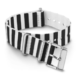 stropper | Timex 18 mm stoff-slip-thru dobbeltlagsstropp unisex B84BR512 svart