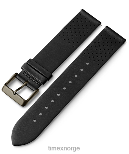 stropper | Timex 20 mm hurtigutløsende lærreim unisex B84BR461 svart