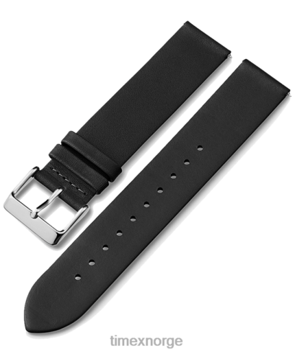 stropper | Timex 20 mm hurtigutløsende lærreim unisex B84BR473 svart