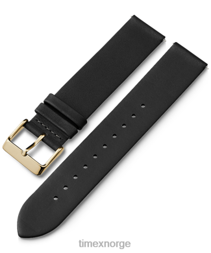 stropper | Timex 20 mm hurtigutløsende lærreim unisex B84BR481 svart