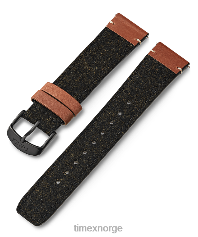 stropper_timex_20_mm_stoffrem_med_skinndetaljer_unisex_b84br439_svart.png stropper | Timex 20 mm stoffrem med skinndetaljer unisex B84BR439 svart - Image 1