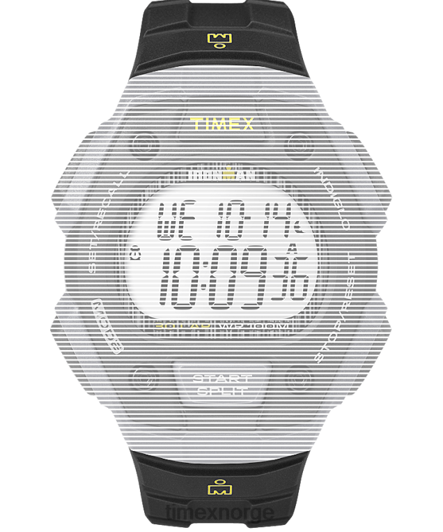 stropper | Timex erstatning 18 mm harpiksstropp for ironman classic 30 i full størrelse unisex B84BR689 svart - Image 1