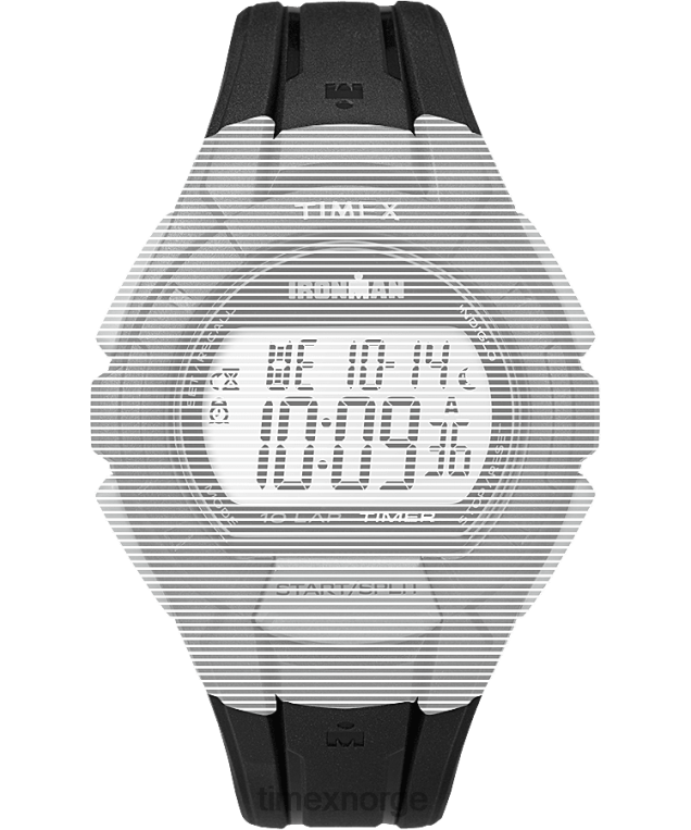 stropper | Timex erstatning 18 mm harpiksstropp for ironman essential 10 i full størrelse unisex B84BR667 svart - Image 1