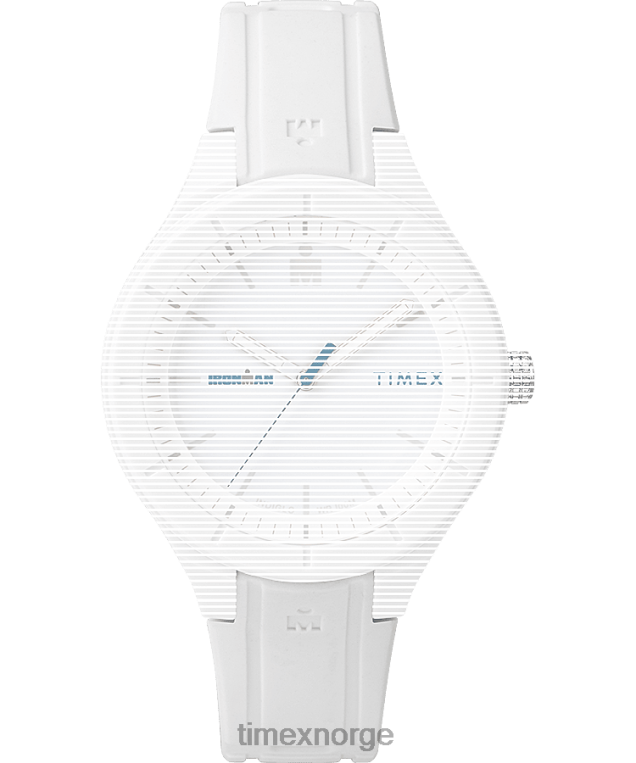 stropper | Timex erstatning 18mm silikonstropp for ironman essential unisex B84BR614 hvit - Image 1