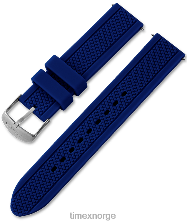 stropper | Timex erstatning 20 mm silikonstropp for tribute gamer unisex B84BR567 marineblå - Image 1