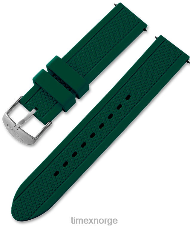 stropper | Timex erstatning 20 mm silikonstropp for tribute gamer unisex B84BR587 grønn - Image 1