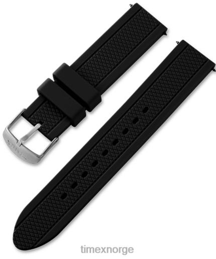 stropper | Timex erstatning 20 mm silikonstropp for tribute gamer unisex B84BR676 svart