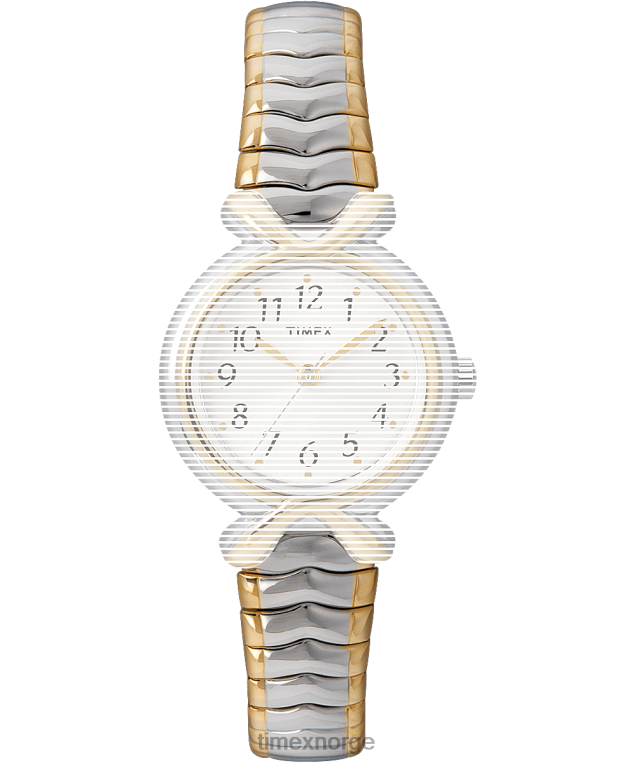 stropper | Timex erstatningsstropp for behagelig street 25mm ekspansjonsbånd unisex B84BR557 tofarget - Image 1