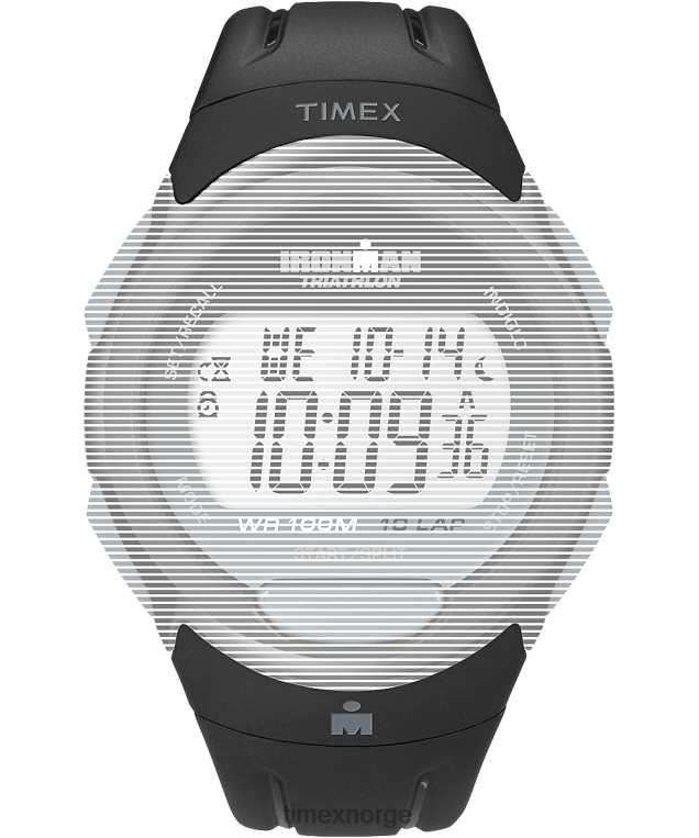 stropper | Timex erstatningsstropp for ironman essential 10 i full størrelse unisex B84BR549 svart - Image 1