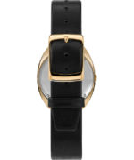 klokker | Q Timex 1972 nyutgitt 43x39 mm lærremsklokke menn B84BR67 gull-tone/svart/burgunder - Image 3