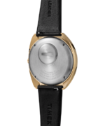 klokker | Q Timex 1972 nyutgitt 43x39 mm lærremsklokke menn B84BR67 gull-tone/svart/burgunder - Image 4