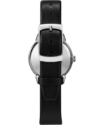 klokker | Q Timex 1978 gjenutgivelsesdato 35 mm lærremsklokke menn B84BR294 rustfritt stål/svart/sølv-tone - Image 3
