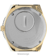 klokker | Q Timex 36 mm armbåndsur i rustfritt stål kvinner B84BR349 gull-tone/krem - Image 4