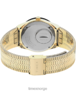 klokker | Q Timex 36 mm armbåndsur i rustfritt stål kvinner B84BR349 gull-tone/krem - Image 5